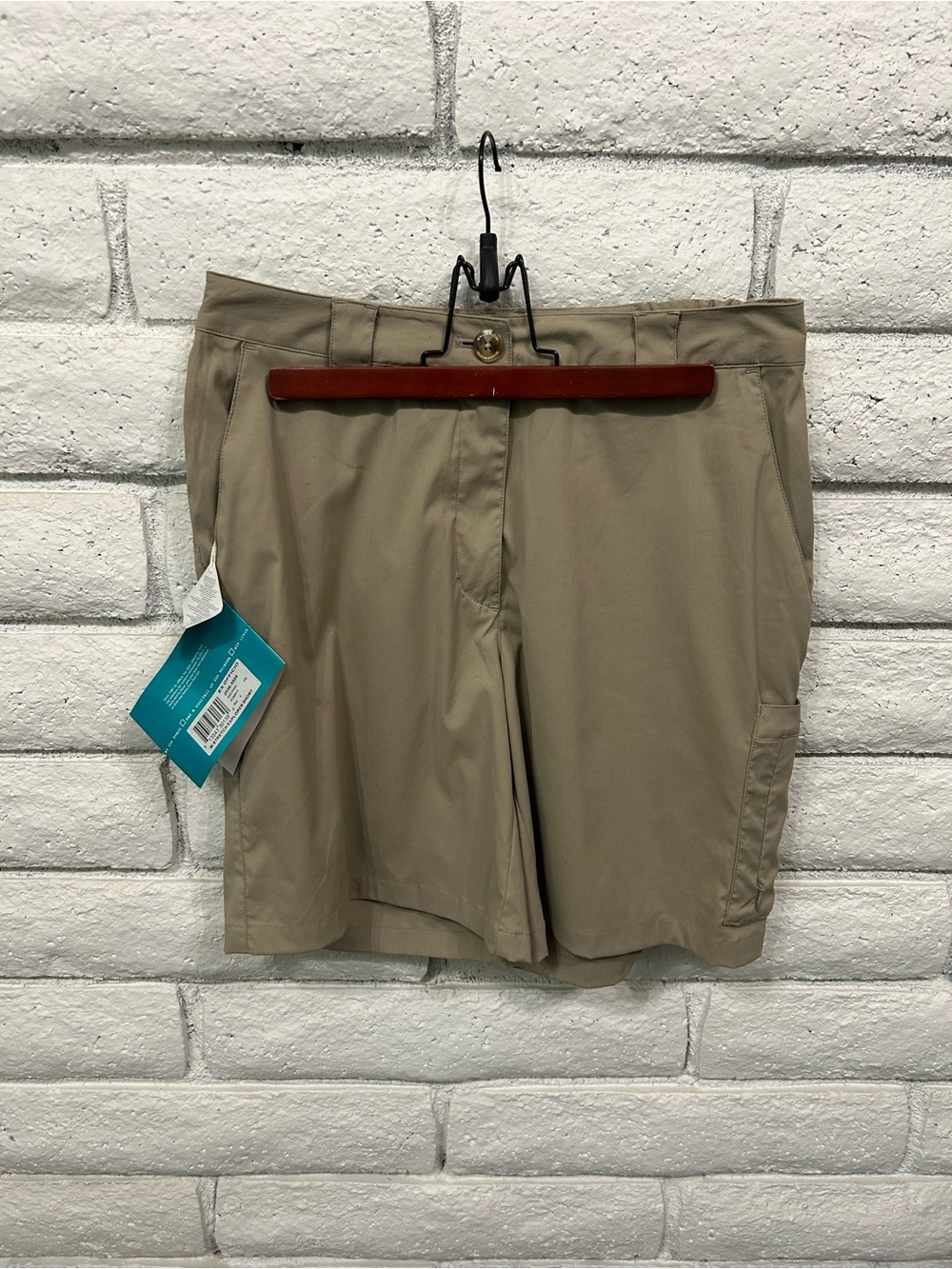 ExOfficio Women’s Size 8 Khaki Stretch Explorer Shorts Nylon Travel NWT